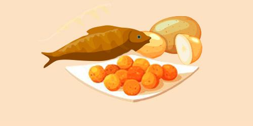кульки з риби та картоплі