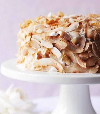 Торт кокосово-трояндовий з ванільно-кокосовим кремом