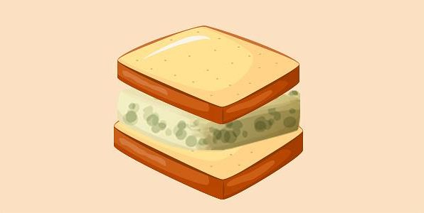 сердвіч з маси з сиру та зелені