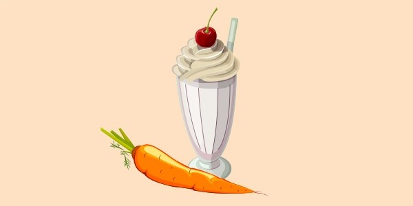 морквяний молочний коктейль